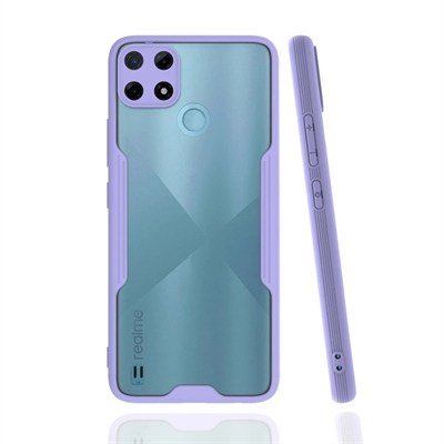 Mey İthalat®  Realme C25Y Kılıf Platin Silikon - Lila