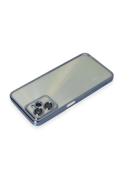 Mey İthalat®  Realme C35 Kılıf  Lensli Silikon - Açık Mavi