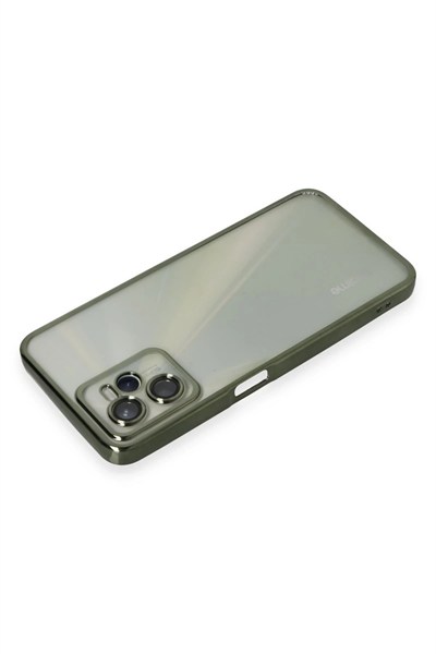 Mey İthalat®  Realme C35 Kılıf  Lensli Silikon - Yeşil
