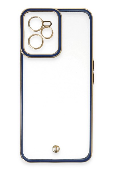 Mey İthalat®  Realme C35 Kılıf Liva Lens Silikon - Mavi