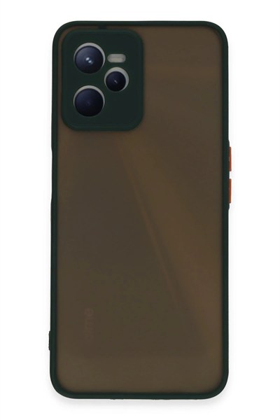 Mey İthalat®  Realme C35 Kılıf Montreal Silikon Kapak - Yeşil
