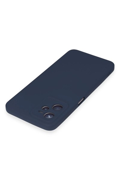 Mey İthalat®  Realme C35 Kılıf Nano içi Kadife Silikon - Lacivert