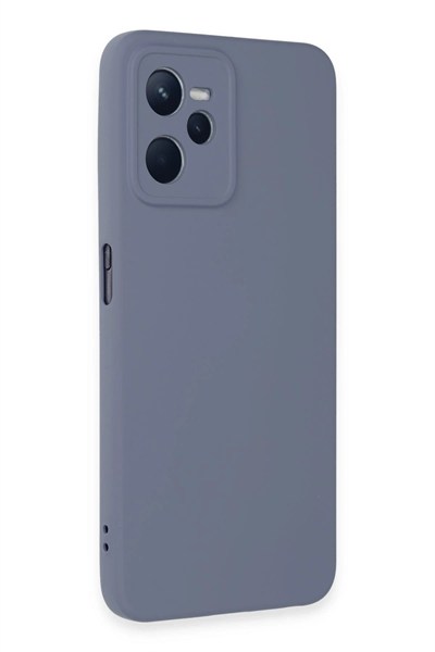 Mey İthalat®  Realme C35 Kılıf Nano içi Kadife Silikon - Gri
