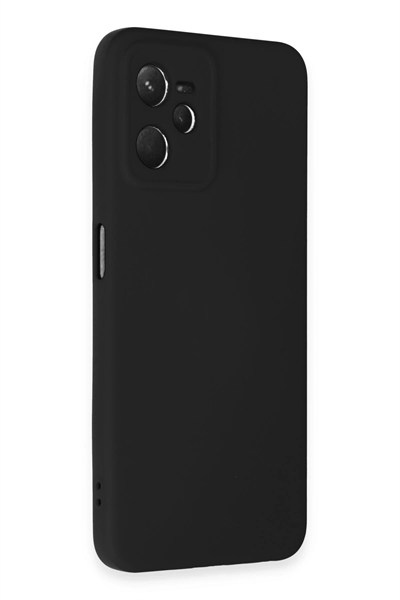 Mey İthalat®  Realme C35 Kılıf Nano içi Kadife Silikon - Siyah
