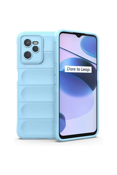 Mey İthalat®  Realme C35 Kılıf Optimum Silikon - Sky Blue