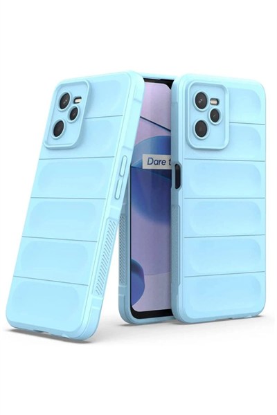 Mey İthalat®  Realme C35 Kılıf Optimum Silikon - Sky Blue