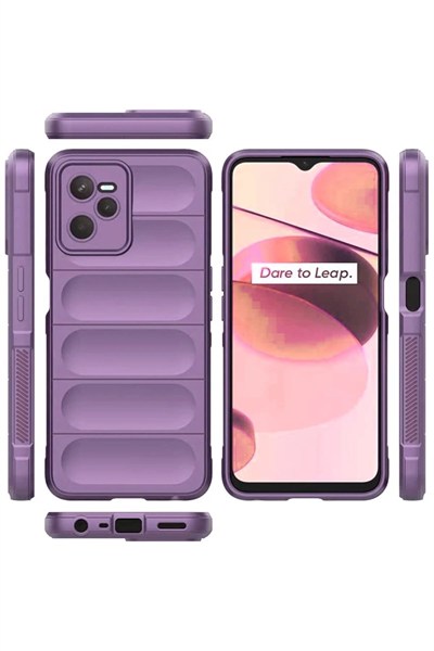 Mey İthalat®  Realme C35 Kılıf Optimum Silikon - Mor