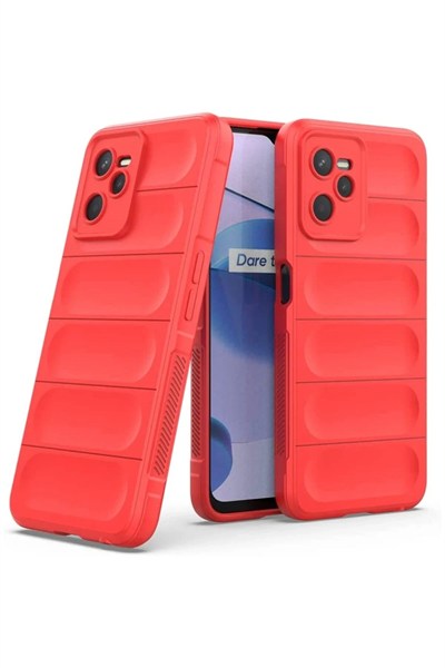 Mey İthalat®  Realme C35 Kılıf Optimum Silikon - Kırmızı