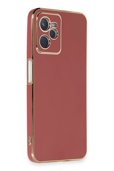 Mey İthalat®  Realme C35 Kılıf Volet Silikon - Kırmızı