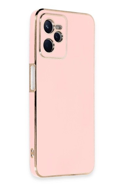 Mey İthalat®  Realme C35 Kılıf Volet Silikon - Pembe