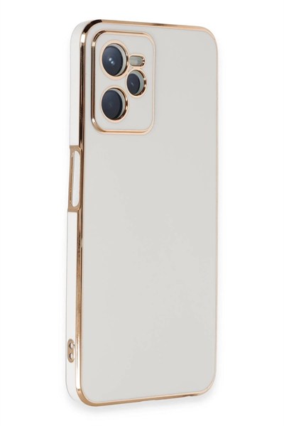 Mey İthalat®  Realme C35 Kılıf Volet Silikon - Beyaz