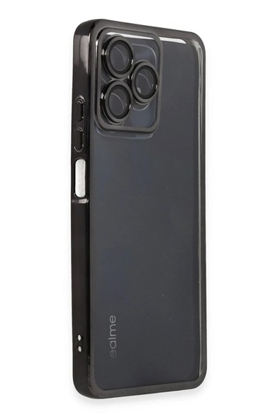 Mey İthalat®  Realme C53 Kılıf  Lensli Silikon - Siyah