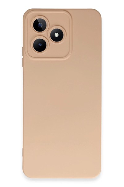 Mey İthalat®  Realme C53 Kılıf Nano içi Kadife Silikon - Pudra