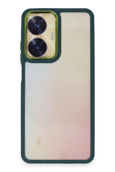 Mey İthalat®  Realme C55 Kılıf Dora Kapak - Haki Yeşil