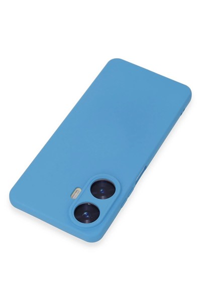Mey İthalat®  Realme C55 Kılıf Nano içi Kadife Silikon - Mavi
