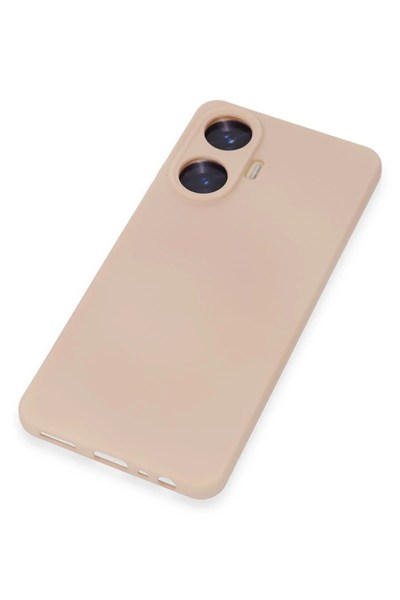 Mey İthalat®  Realme C55 Kılıf Nano içi Kadife Silikon - Pudra
