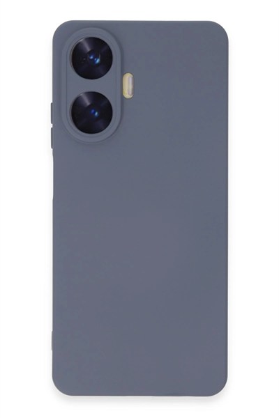 Mey İthalat®  Realme C55 Kılıf Nano içi Kadife Silikon - Gri