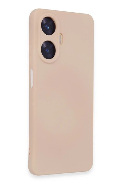 Mey İthalat®  Realme C55 Kılıf Nano içi Kadife Silikon - Pudra