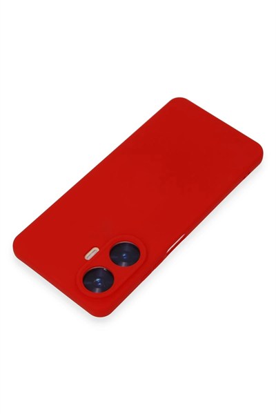 Mey İthalat®  Realme C55 Kılıf Nano içi Kadife Silikon - Kırmızı