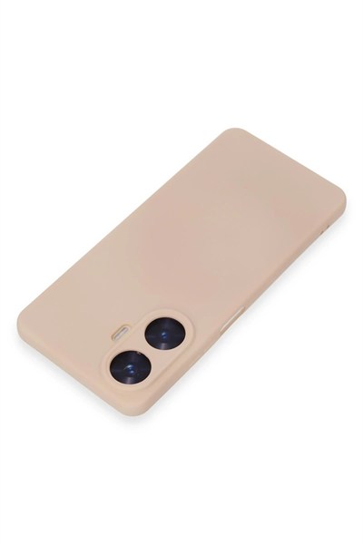 Mey İthalat®  Realme C55 Kılıf Nano içi Kadife Silikon - Pudra