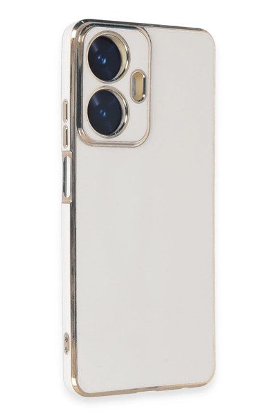 Mey İthalat®  Realme C55 Kılıf Volet Silikon - Beyaz