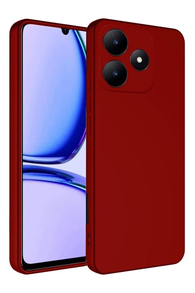Mey İthalat®  Realme C61 Kılıf First Silikon - Kırmızı