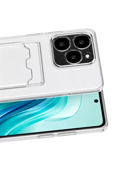 Mey İthalat®  Realme C61 Kılıf Kart Şeffaf Silikon - Şeffaf