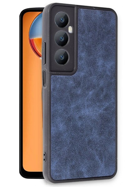 Mey İthalat®  Realme C65 Kılıf Aras Deri Kapak - Lacivert