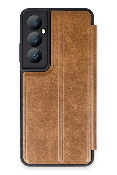 Mey İthalat®  Realme C65 Kılıf Flip Cover - Taba