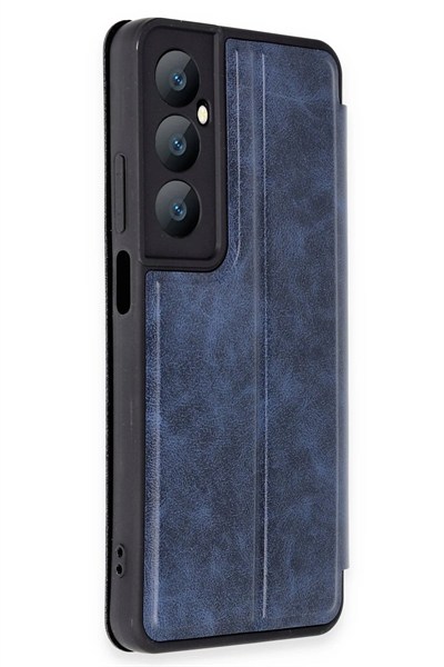 Mey İthalat®  Realme C65 Kılıf Flip Cover - Lacivert