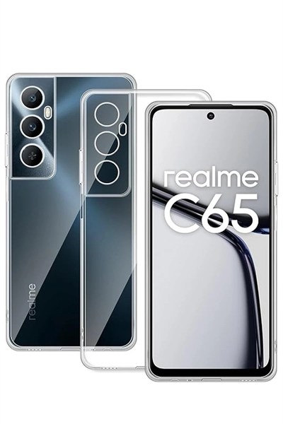 Mey İthalat®  Realme C65 Kılıf Lüx Şeffaf Silikon