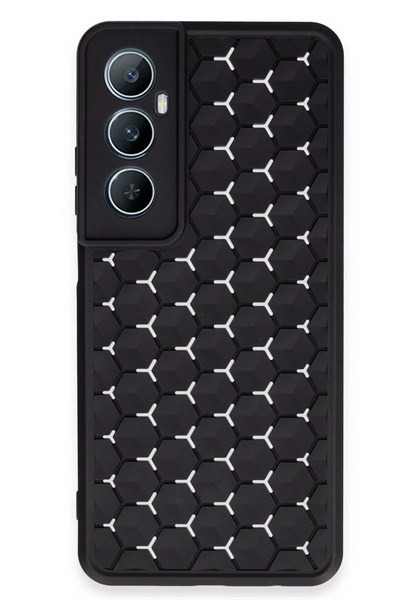 Mey İthalat®  Realme C65 Kılıf Petek Silikon Kapak - Siyah