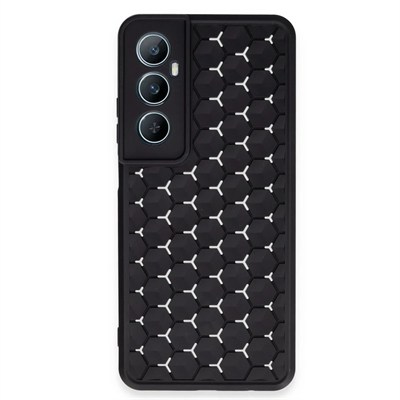 Mey İthalat®  Realme C65 Kılıf Petek Silikon Kapak - Siyah
