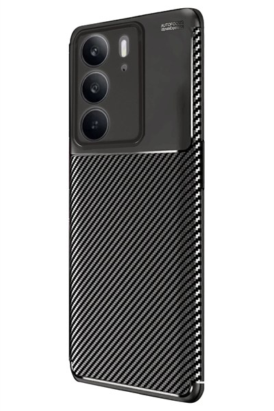Mey İthalat®  Realme C75 4G Auto Focus Karbon Kapak - Siyah