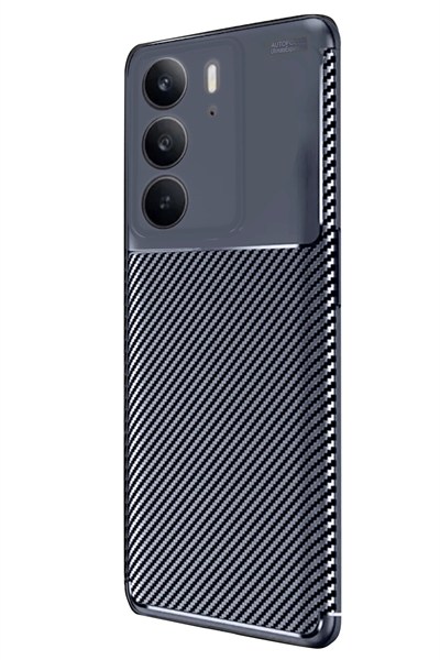 Mey İthalat®  Realme C75 4G Auto Focus Karbon Kapak - Lacivert