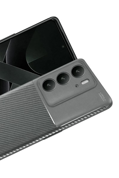 Mey İthalat®  Realme C75 4G Auto Focus Karbon Kapak - Gri