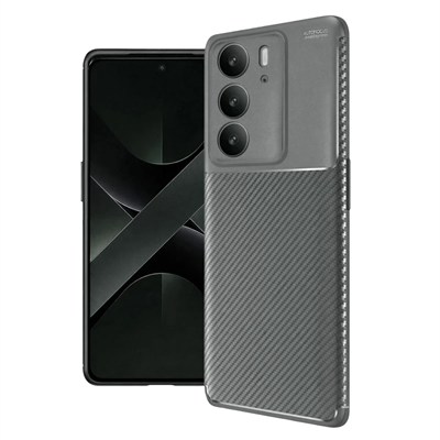 Mey İthalat®  Realme C75 4G Auto Focus Karbon Kapak - Gri
