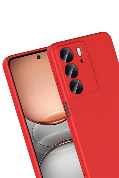Mey İthalat®  Realme C75 4G First Silikon - Kırmızı