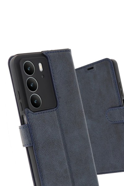 Mey İthalat®  Realme C75 4G Trend S Plus Kapaklı Kılıf - Lacivert