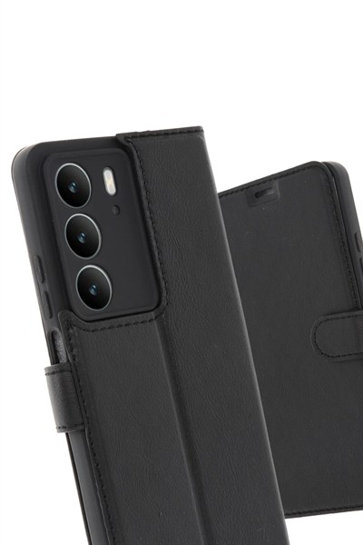 Mey İthalat®  Realme C75 4G Trend S Plus Kapaklı Kılıf - Siyah