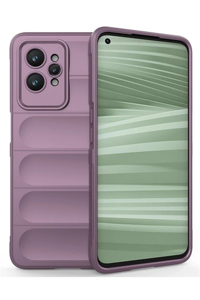 Mey İthalat®  Realme GT2 Pro 5G Kılıf Optimum Silikon - Mor