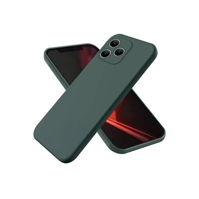 Mey İthalat®  Realme Note 50 4G Kılıf First Silikon - Koyu Yeşil