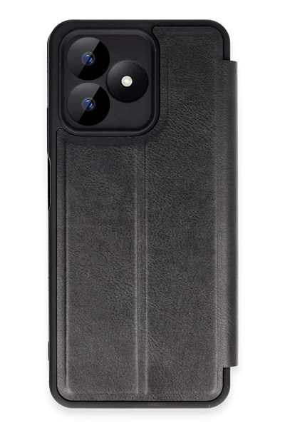 Mey İthalat®  Realme Note 50 4G Kılıf Flip Cover - Siyah
