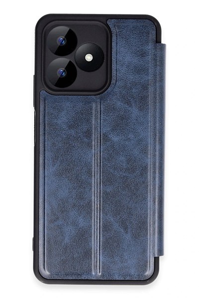 Mey İthalat®  Realme Note 50 4G Kılıf Flip Cover - Lacivert
