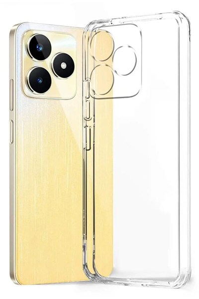 Mey İthalat®  Realme Note 50 4G Kılıf Lüx Şeffaf Silikon