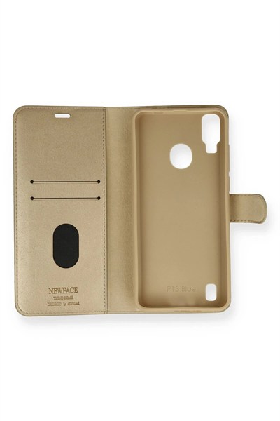 Mey İthalat®  Reeder P13 Blue Kılıf Trend S Plus Kapaklı Kılıf - Gold