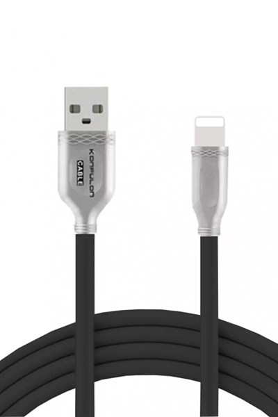 Mey İthalat®  S48 Lightning Kablo iphone Uyumlu 1M 3A - Siyah