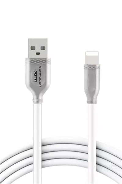 Mey İthalat®  S48 Lightning Kablo iphone Uyumlu 1M 3A - Beyaz