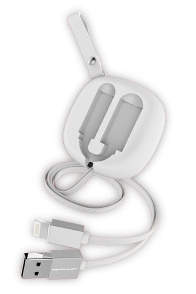 Mey İthalat®  S80 Lightning Kablo iphone Uyumlu 20cm-1M 2A - Beyaz