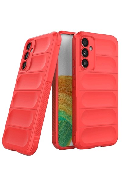 Mey İthalat®  Samsung A36 Kılıf Optimum Silikon - Kırmızı
